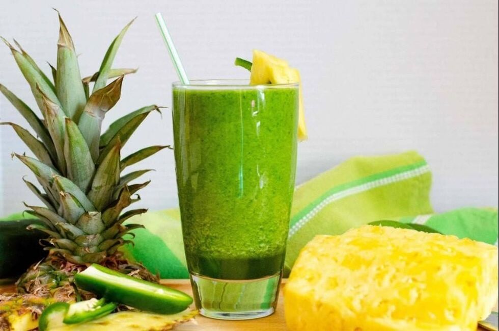 smoothie ανανά και αβοκάντο για απώλεια βάρους